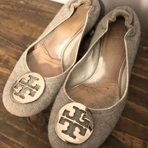 Well loved Tory Burch flats size 7.5